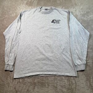 VTG Nevada State Parks Lake Tahoe Cycling Shirt Sz XL Anvil USA Made Flume Trail